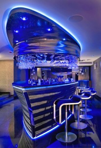 Boat Shaped Bar in Private House            